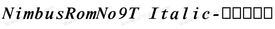NimbusRomNo9T Italic字体转换